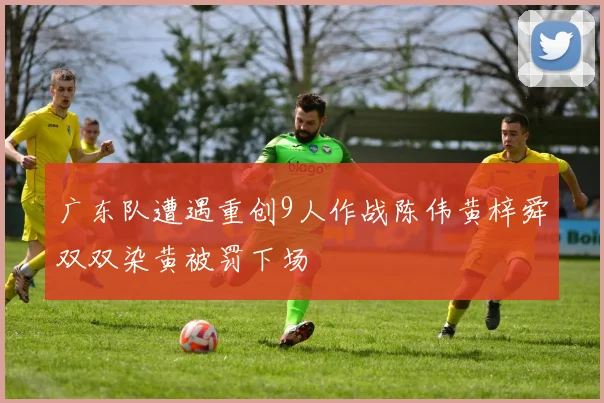 广东队遭遇重创9人作战陈伟黄梓舜双双染黄被罚下场